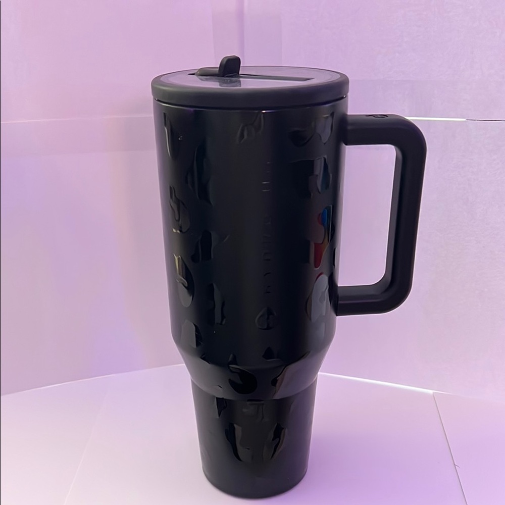 Black Tumbler with Handle